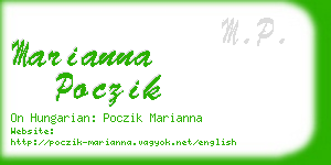 marianna poczik business card
